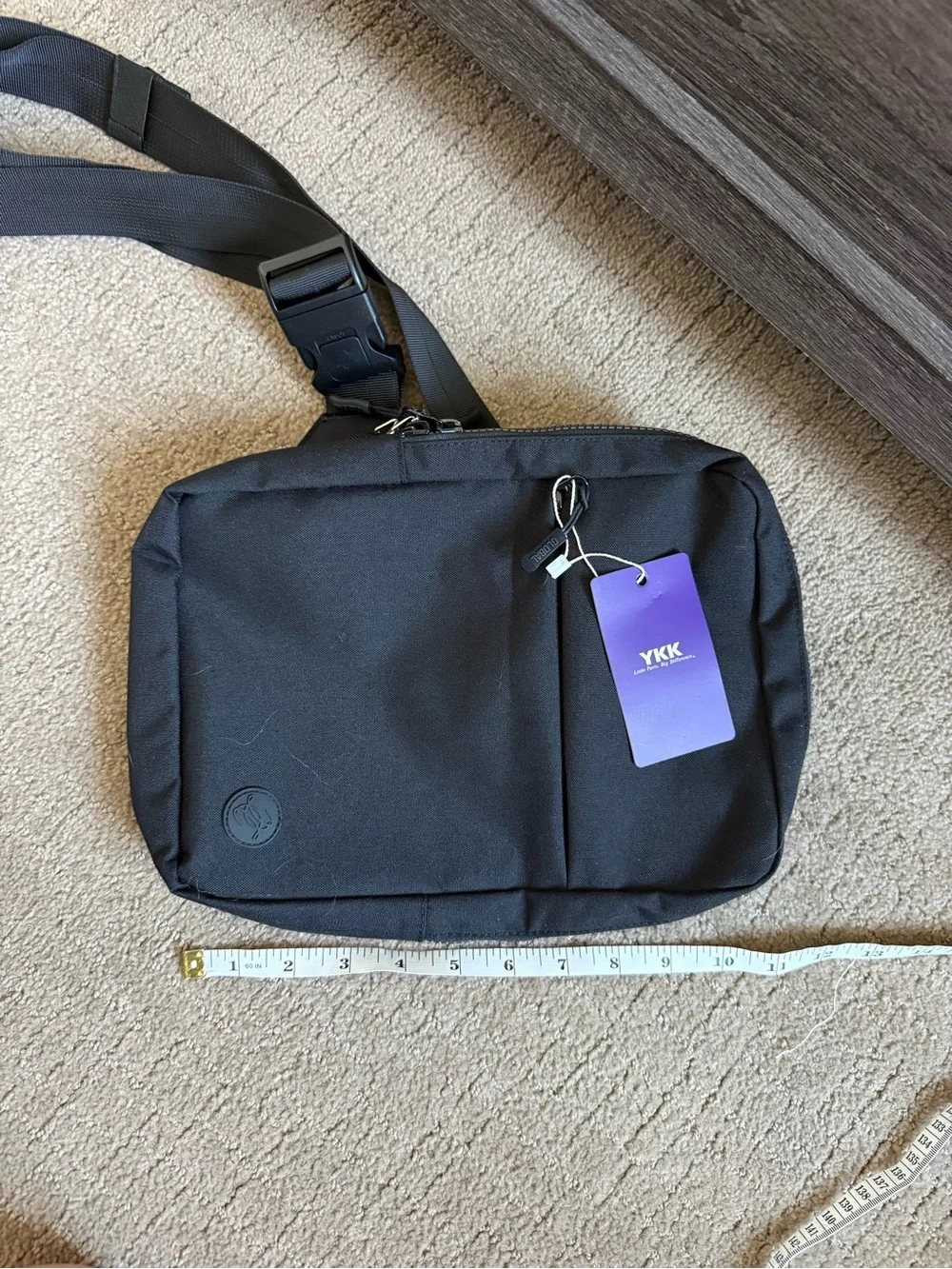 Concept Anti Theft Sling Bag Black Crossbody Travel Bag Multiple Pockets NWT 2